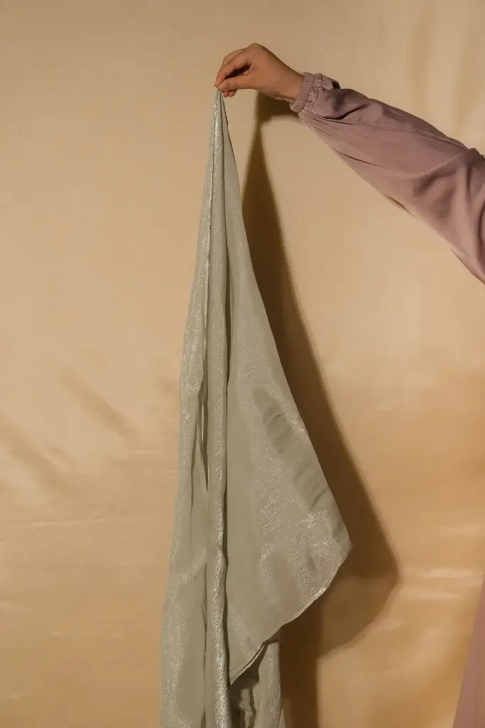 Organza Hijab - Dark Pista Green