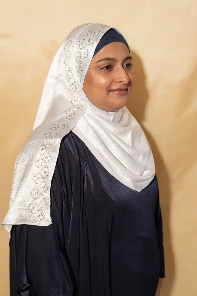 Velvet Satin - White 