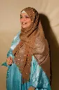 Shimmer Chiffon Hijabs - Brown