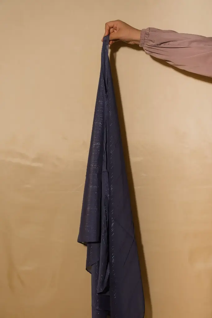 Shimmer Chiffon Hijabs - Violet
