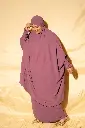 3 pcs Jilbab Set- Grape 