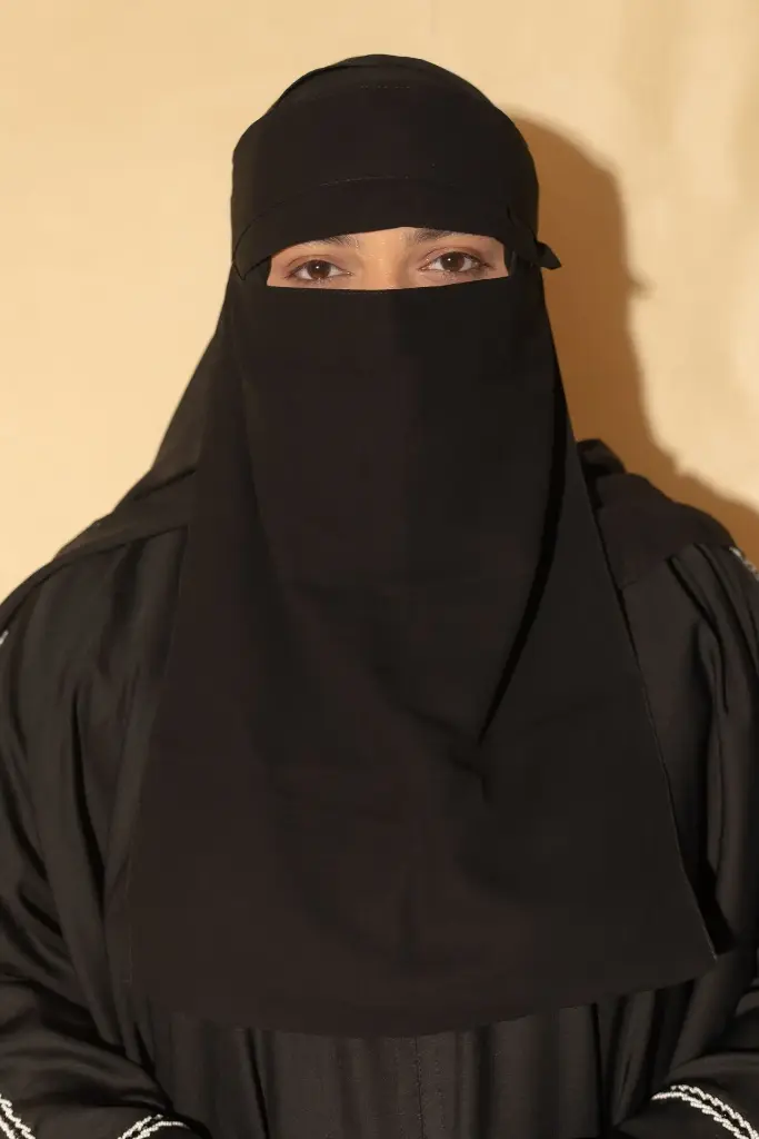Plain Long Niqab