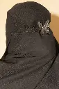 Butterfly Niqab- Silver
