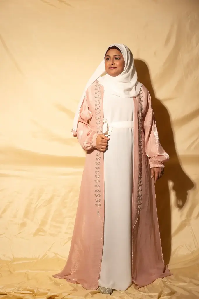 Hoor Abaya- Blush Pink