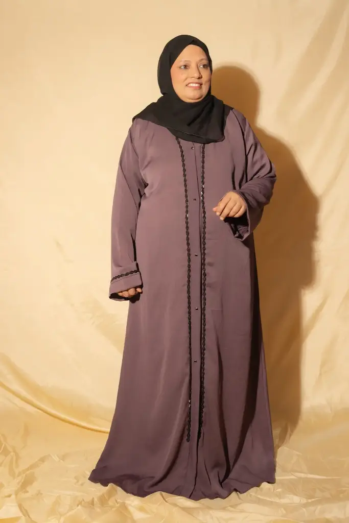  Zoom Abaya (With Hijab)- Purple