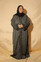  Zoom Abaya (With Hijab)- Forest Green