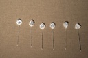 Silver Diamond Pin