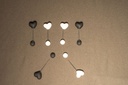 Heart Pin- Black & White