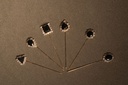 Golden Diamond Pin- Black