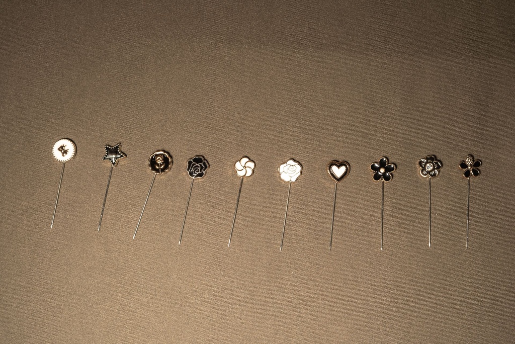 Designer Pin- Black & White