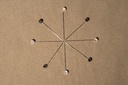 Diamond Pin- Black & White