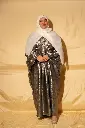 Shimmer Abaya - Grey