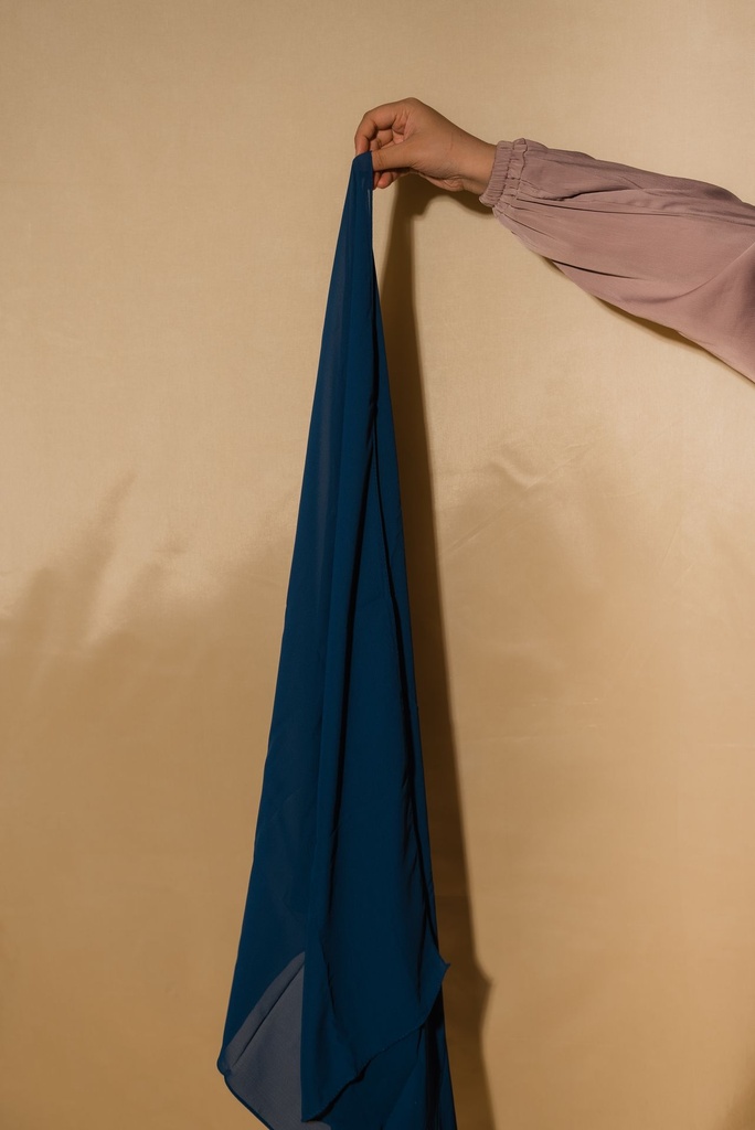 [HDCPCH220] Premium Chiffon Hijab - Royal Blue