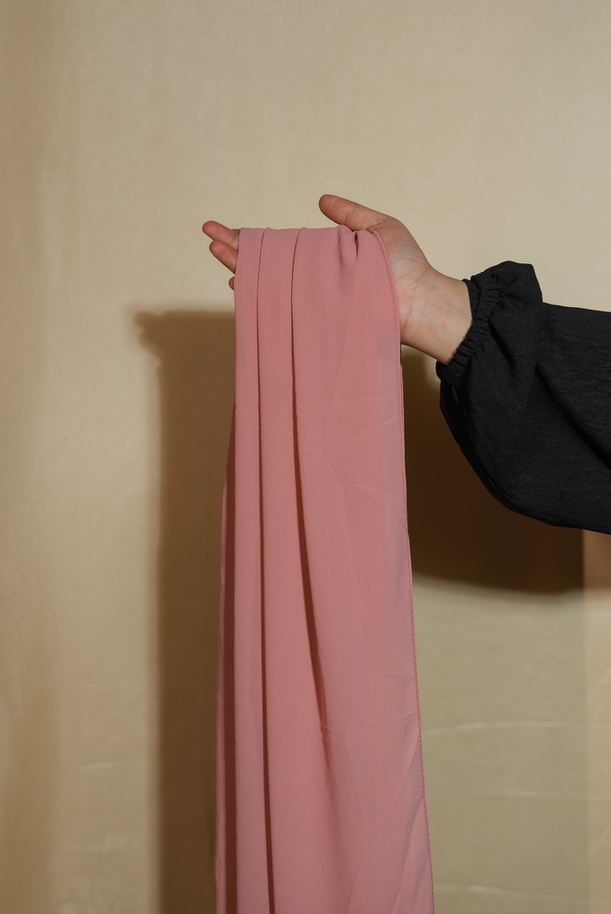 [HDCPCH315] Premium Chiffon Hijab - Blush Pink 