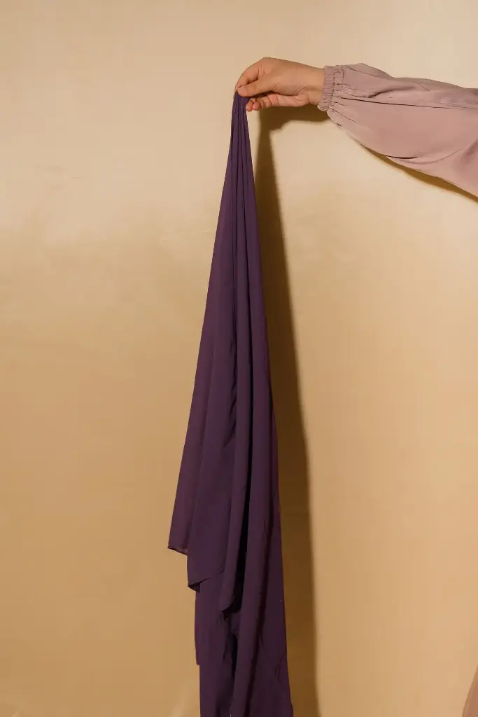 Premium Chiffon Hijab - Royal Violet 