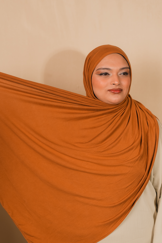 [HDCBJL362] Bamboo Jersey Luxe-Rust Orange