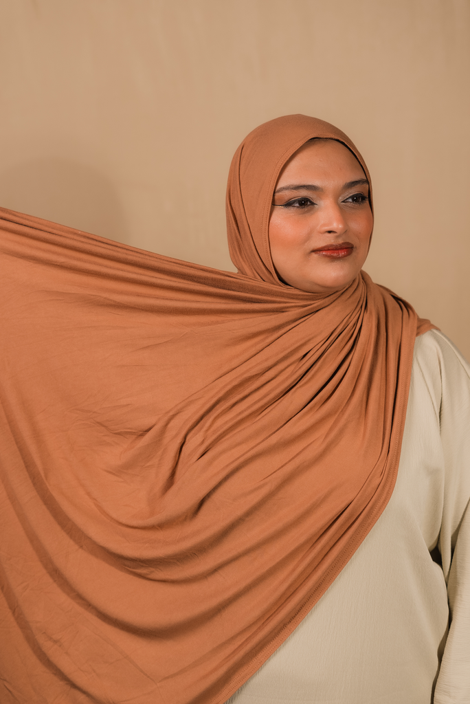 [HDCBJL366] Bamboo Jersey Luxe- Dark Caramel