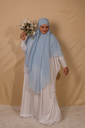 Amani Chiffon Khimar- Sky Blue