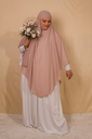 Amani Chiffon Khimar- Dust Rose
