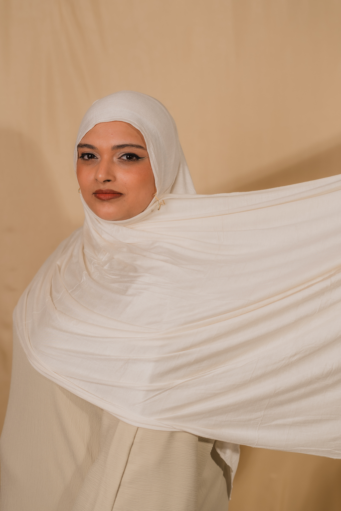 Bamboo Jersey Lite- Milky White