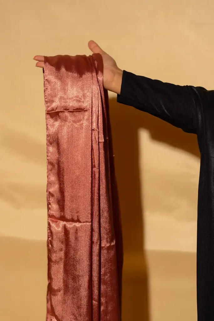 Muna Satin - Dark Peach