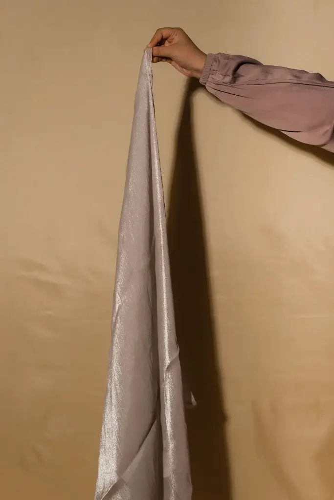 Organza Hijab - Silver Grey 