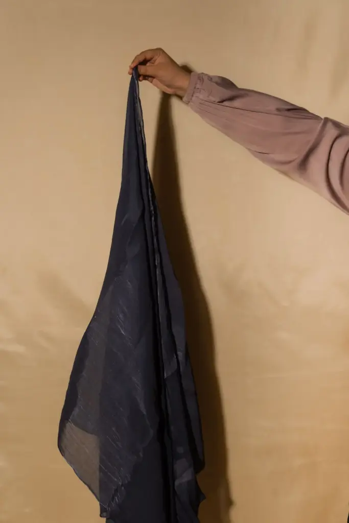 Organza Hijab - Navy Blue 