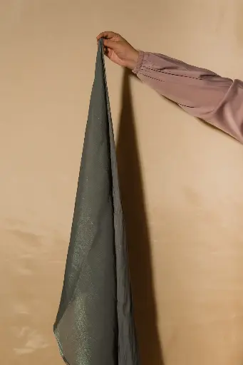 [HDCOGH179] Organza Hijab - Smoke Green