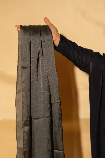 Muna Satin - Dark Grey
