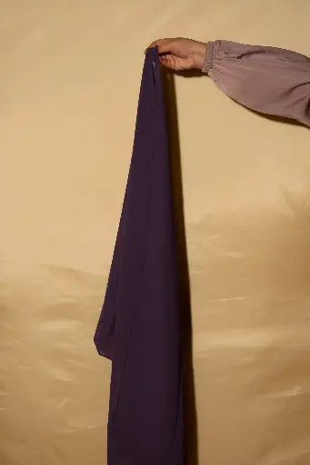 Premium Chiffon Hijab - Luxury Purple