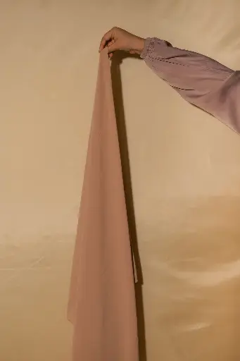 Premium Chiffon Hijab - Chikoo