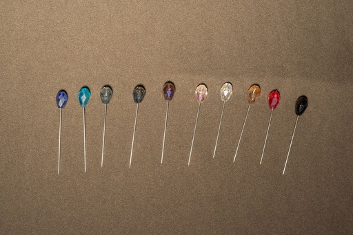 [HDCWPN267] Long Crystal Pin- Colouring
