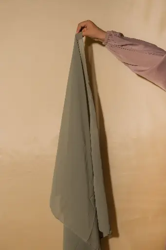Premium Chiffon Hijab - Sage Green