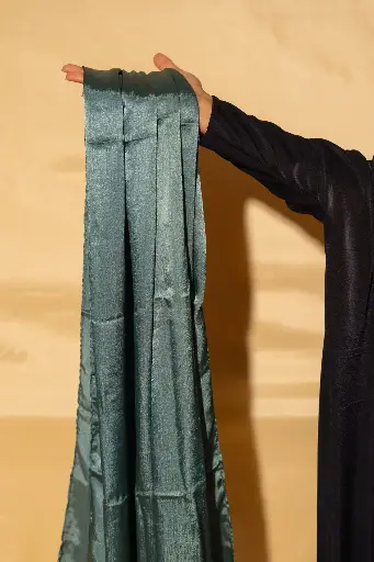 Muna Satin - Greenish Blue
