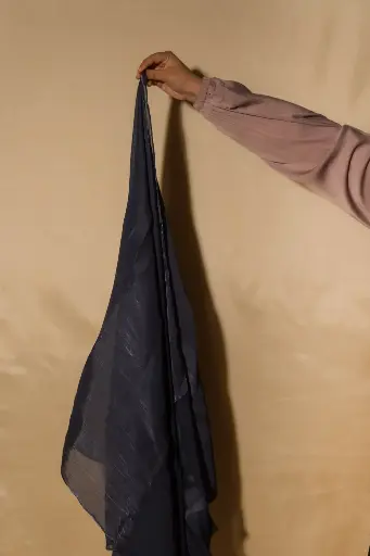 Organza Hijab - Navy Blue 